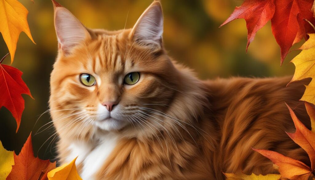 Autumnal Cat Names and Ginger Cat Colors