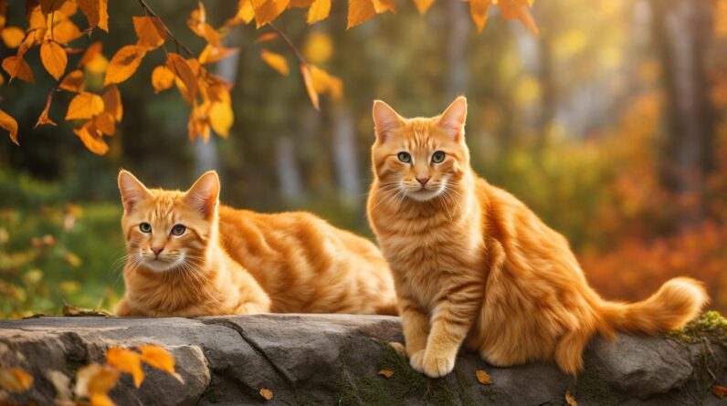 Iconic Orange Felines